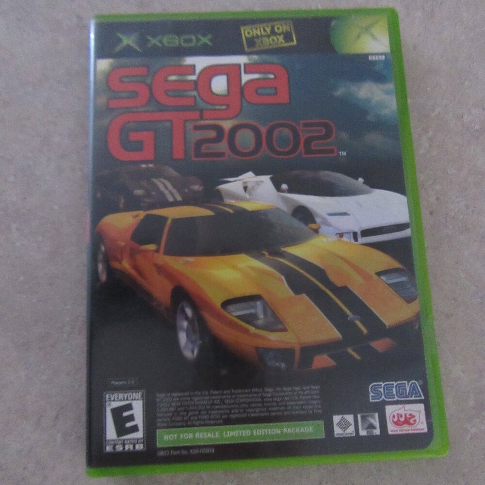 Sega GT 2002  X Box Game